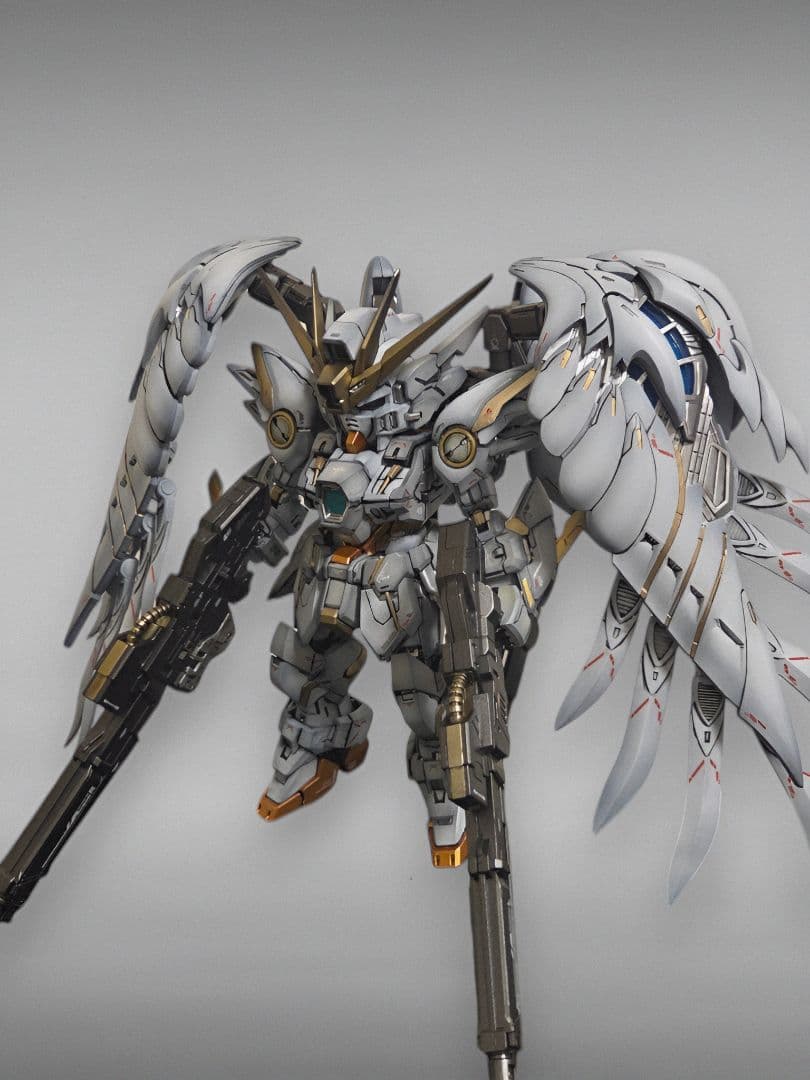 MGSD ウイングガンダムゼロ EW スノーホワイトプレリュード 全塗装完成品
