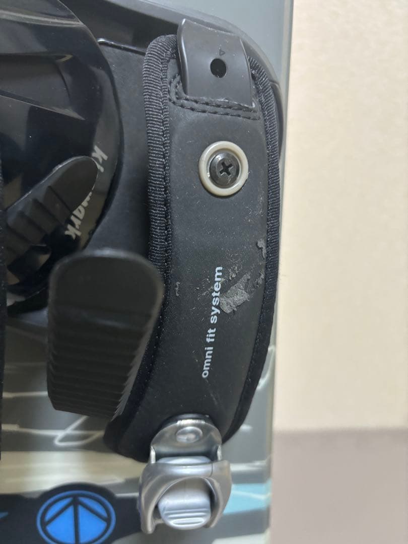 AUKNIX スノーボード セットグレーソールオレンジ約155cm