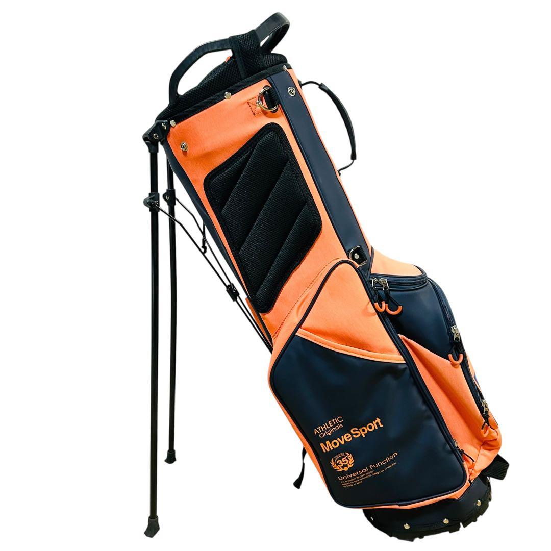 デサントゴルフ スタンドキャディバッグ 軽量2.7kg 8.5型 オレンジ