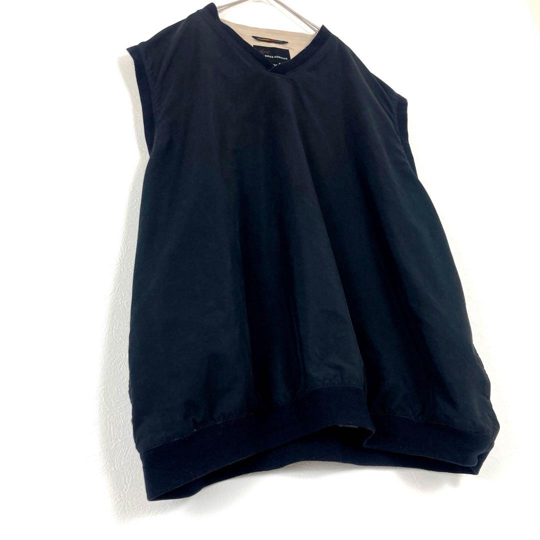 グレッグノーマン ナイロン ゴルフ ベスト XXL ブラック 黒 防寒