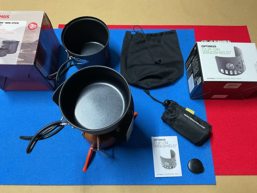 SOTOMicroレギュレートストーブ美品&PRIMUSダブルクッカー美品OD付