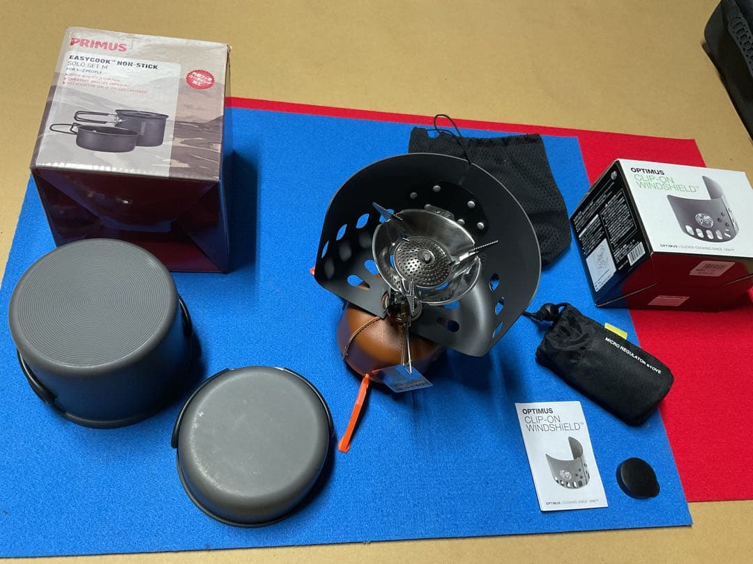 SOTOMicroレギュレートストーブ美品&PRIMUSダブルクッカー美品OD付