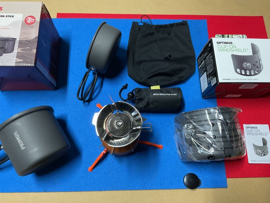 SOTOMicroレギュレートストーブ美品&PRIMUSダブルクッカー美品OD付