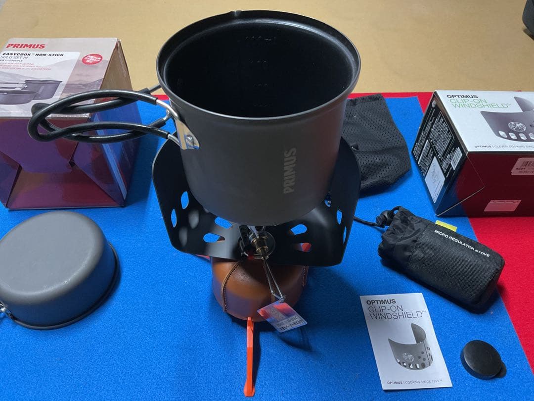 SOTOMicroレギュレートストーブ美品&PRIMUSダブルクッカー美品OD付