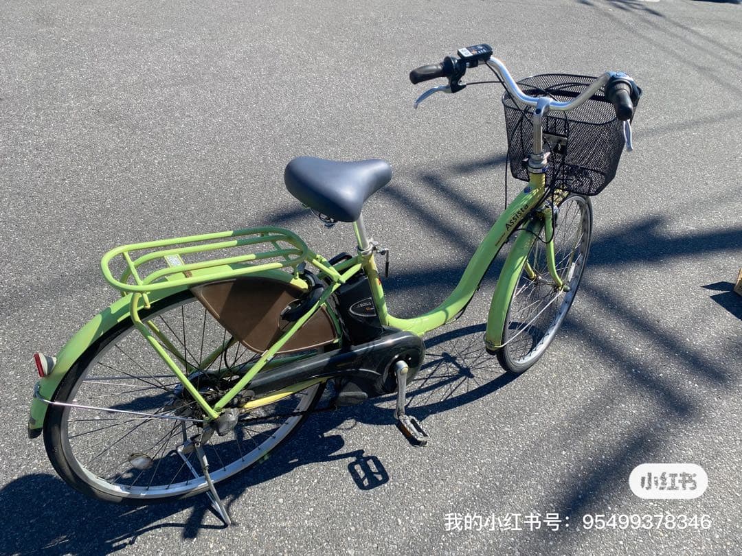 電動アシスト自転車 ライトグリーン