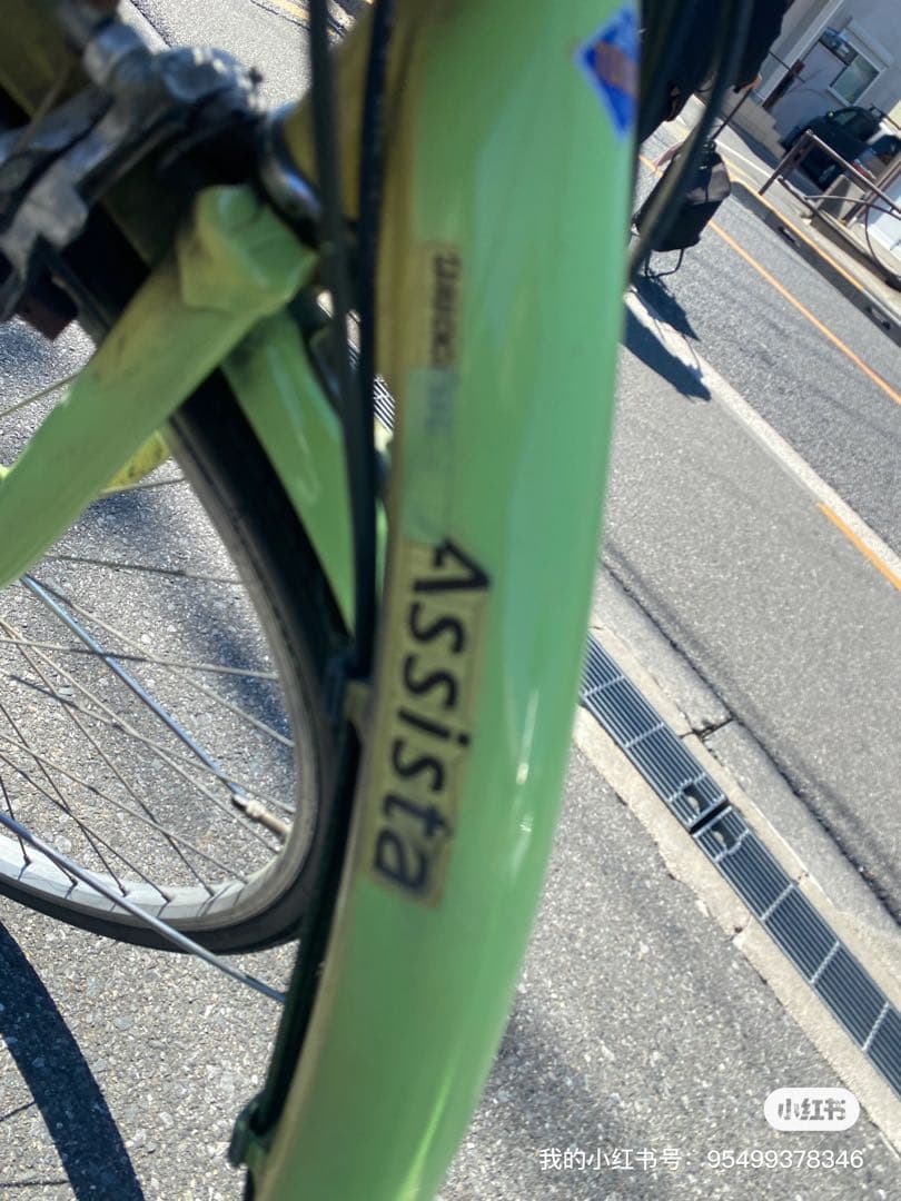 電動アシスト自転車 ライトグリーン
