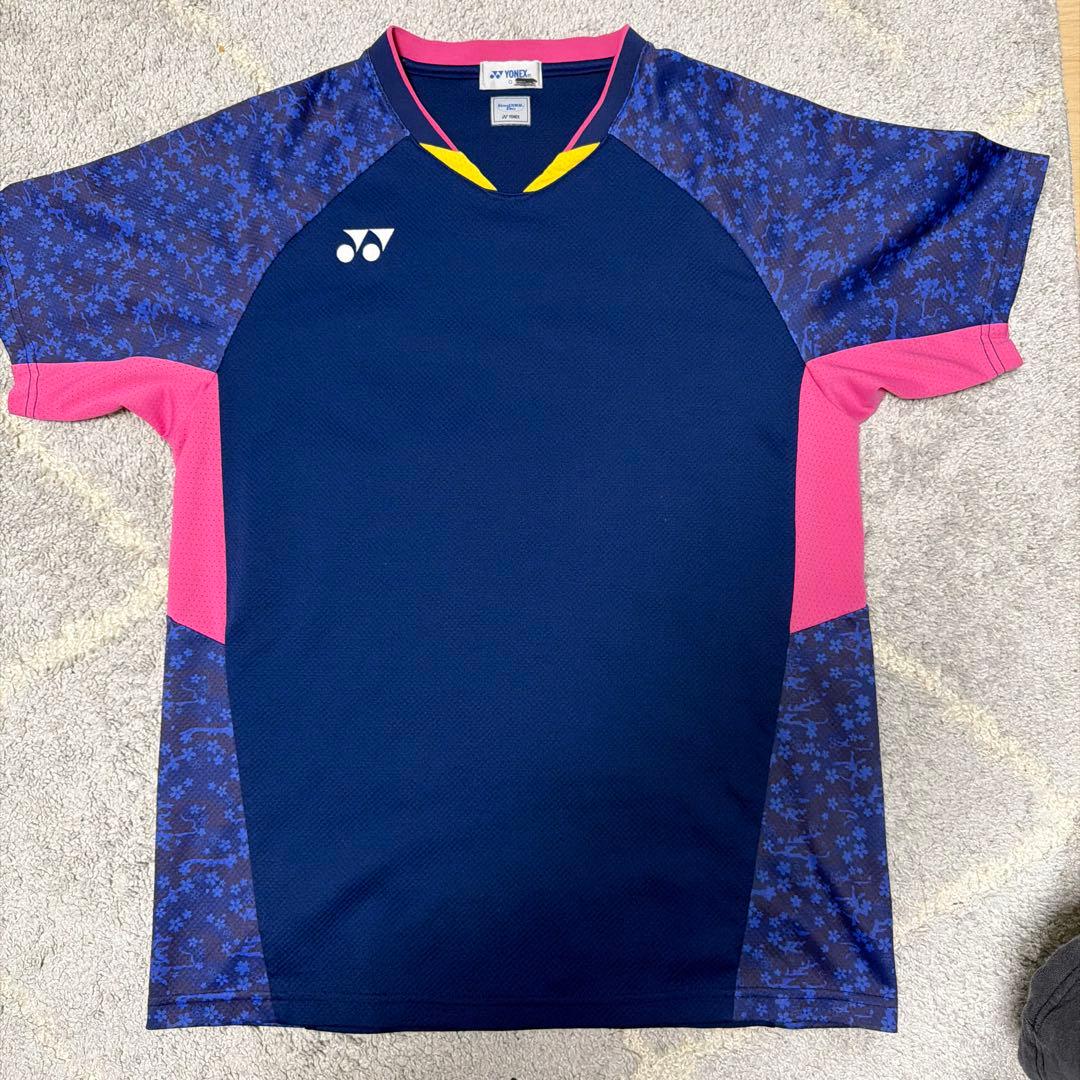 YONEX バドミントン ゲームシャツ Oサイズ背ネーム有