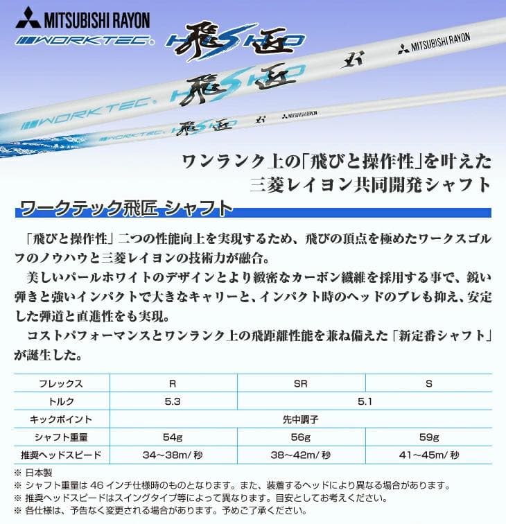 【新品】2本セット マキシマックスブラックⅡ高反発加工 FW ワークテック飛匠