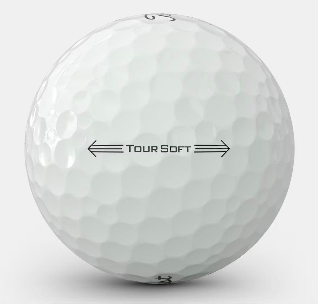 新品2026年NEWタイトリストTourSoftホワイト　2ダース（24球）