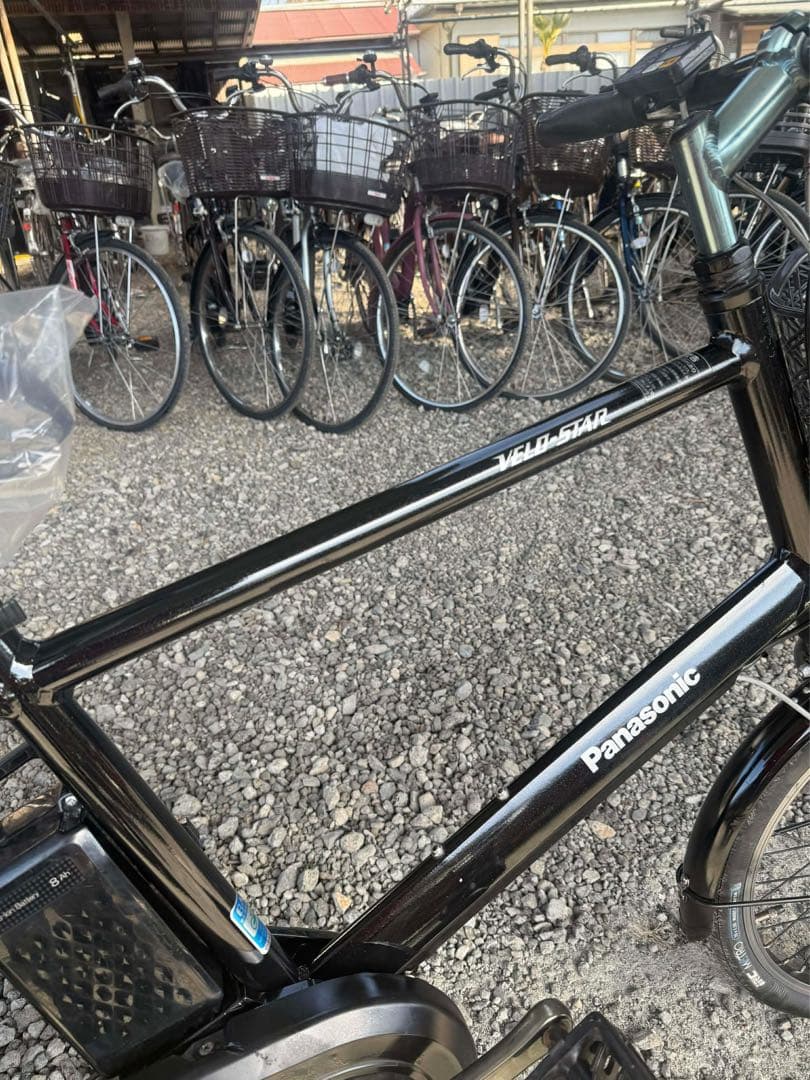 電動アシスト自転車 前カゴ付き 黒