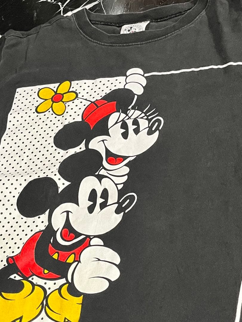 90s ディズニー ミッキー ミニー Tシャツ 変形デザインMickey&Co.