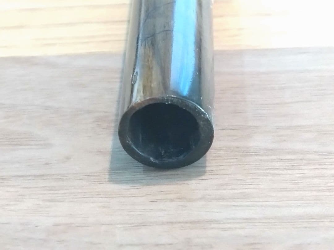 【ハンドメイド品】黒柿　笛　横笛　和楽器　7本調子　ドレミ調　一点物　未使用品③