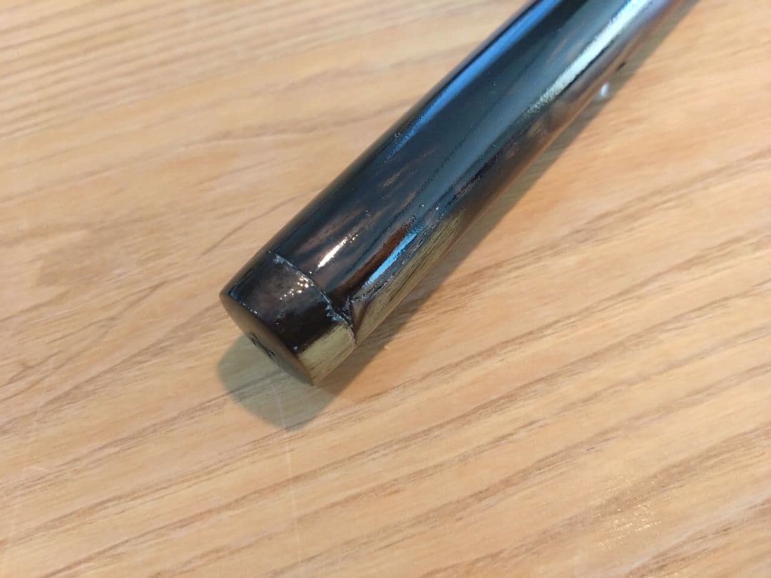 【ハンドメイド品】黒柿　笛　横笛　和楽器　7本調子　ドレミ調　一点物　未使用品③