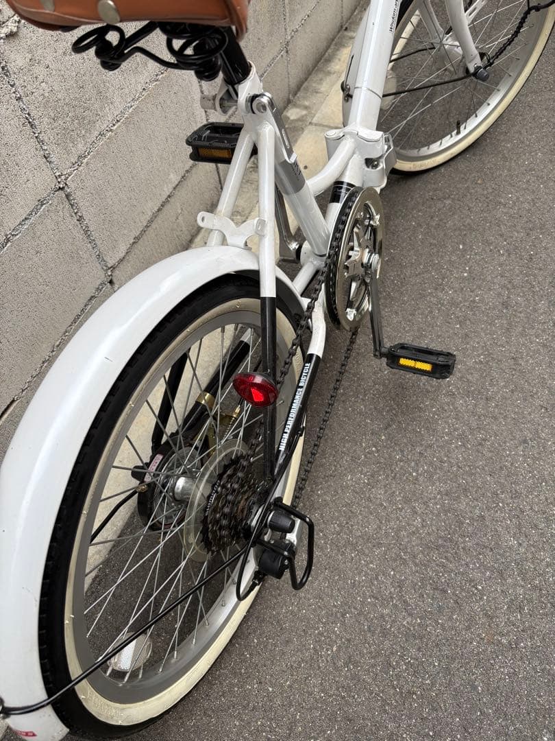 折りたたみ自転車　White