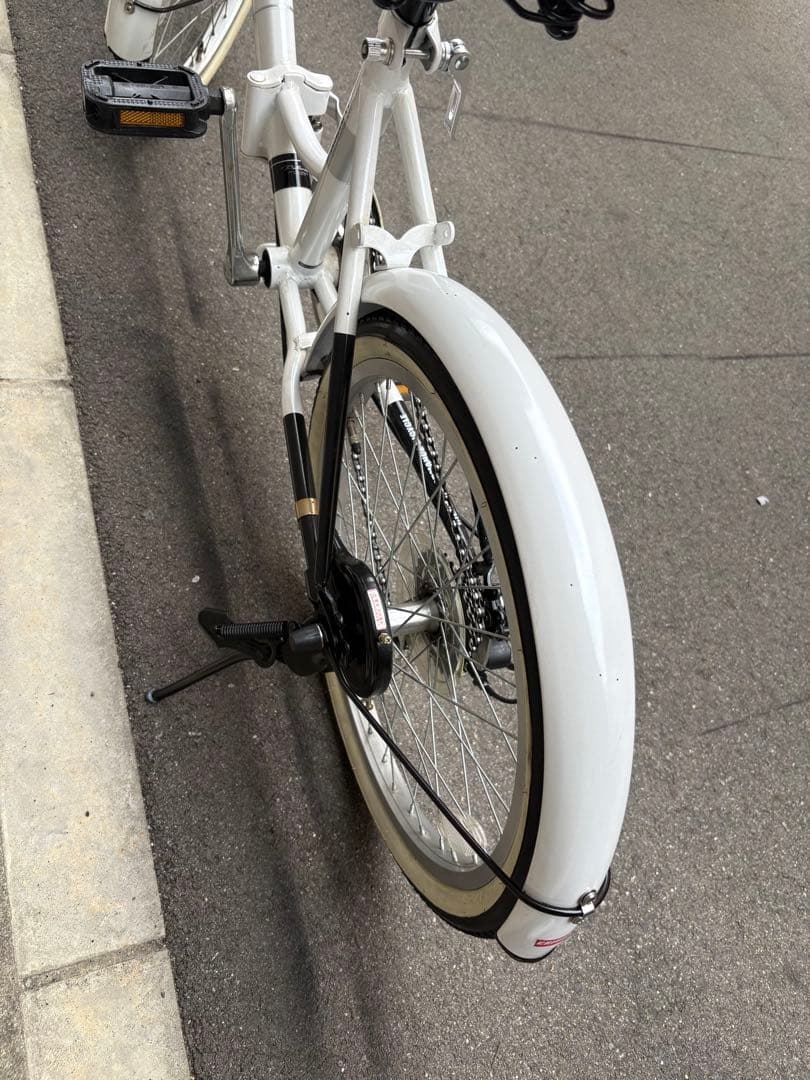 折りたたみ自転車　White