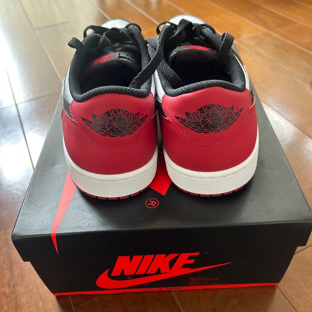 NIKE Air Jordan 1 Low ブラック/ホワイト/レッド29cm