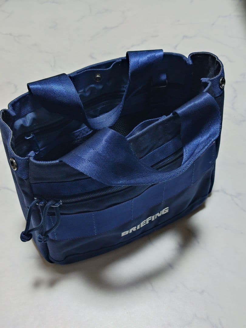 中古美品ブリーフィング カートトート ゴルフ ネイビー 前モデル