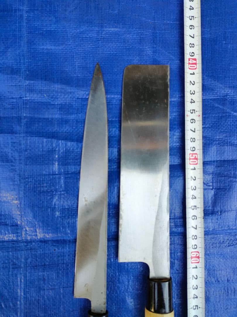 柳刃包丁　柳葉　薄刃包丁　和包丁　2本セット　紗世の銘あり