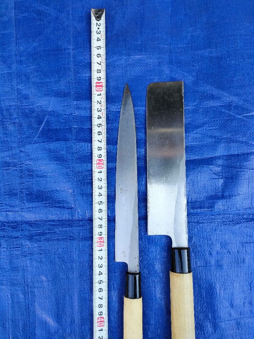 柳刃包丁　柳葉　薄刃包丁　和包丁　2本セット　紗世の銘あり