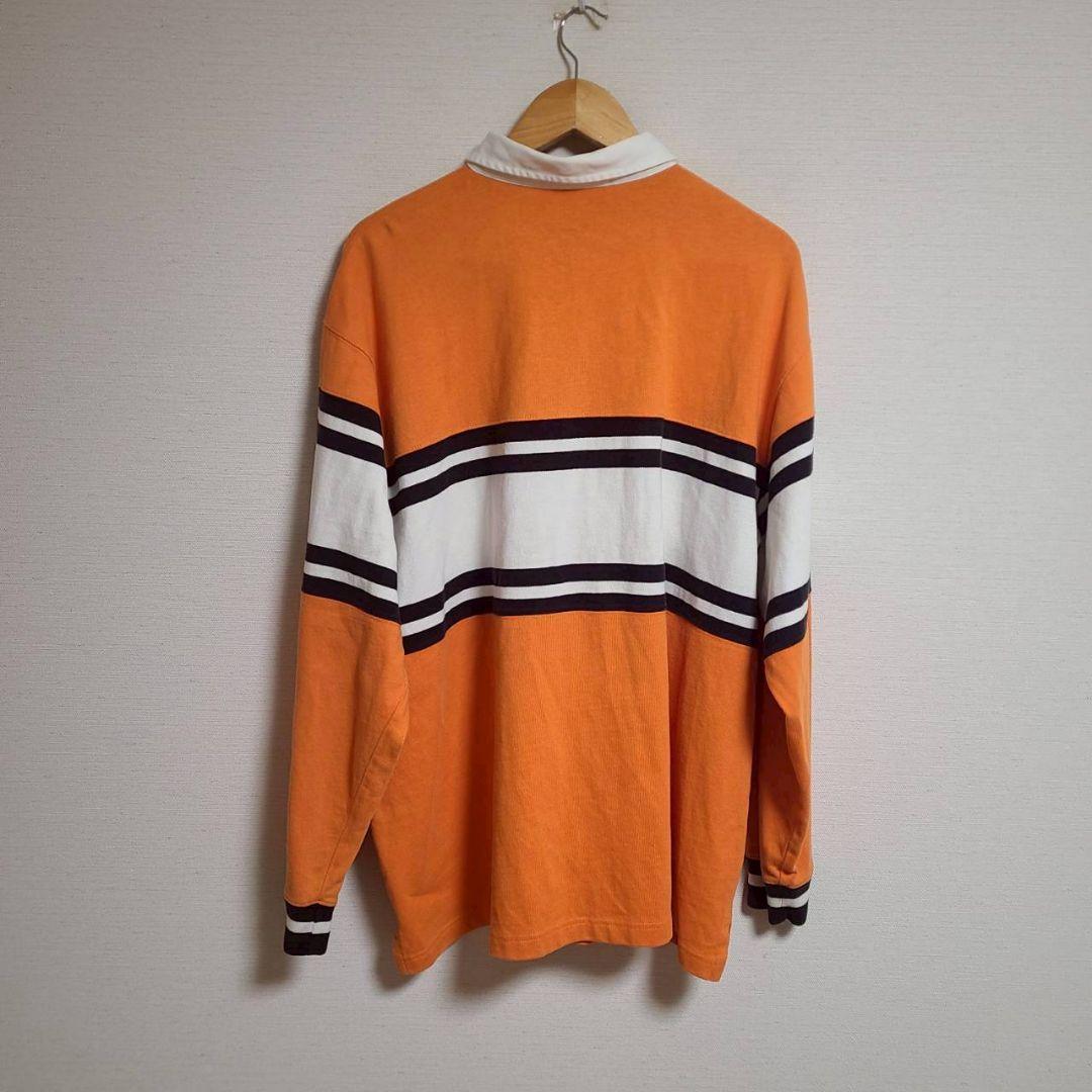 POLO SPORTS ラルフローレン ラガーシャツ 長袖 ロゴ ボーダー XL