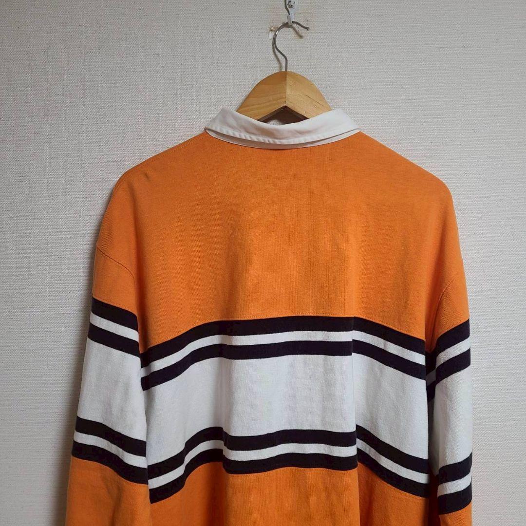 POLO SPORTS ラルフローレン ラガーシャツ 長袖 ロゴ ボーダー XL