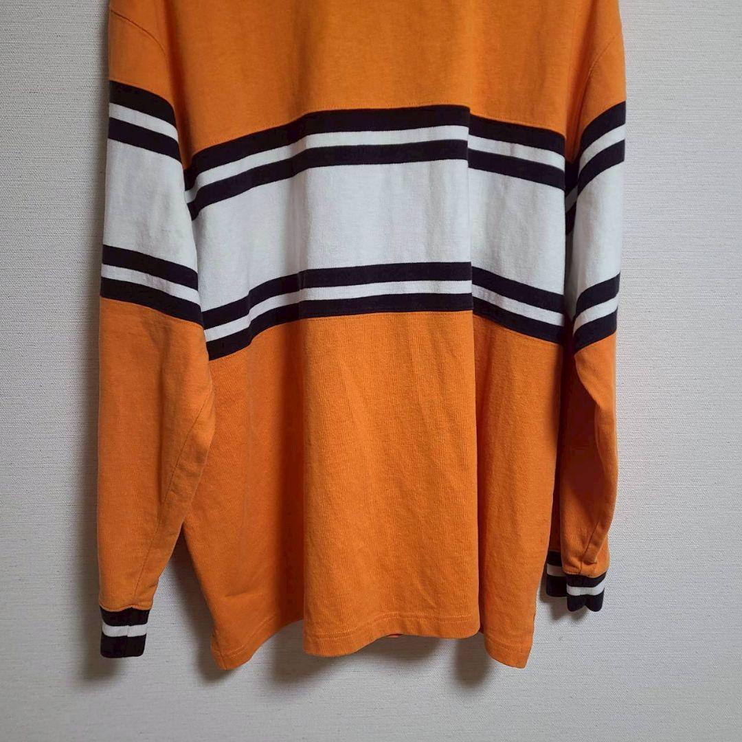 POLO SPORTS ラルフローレン ラガーシャツ 長袖 ロゴ ボーダー XL