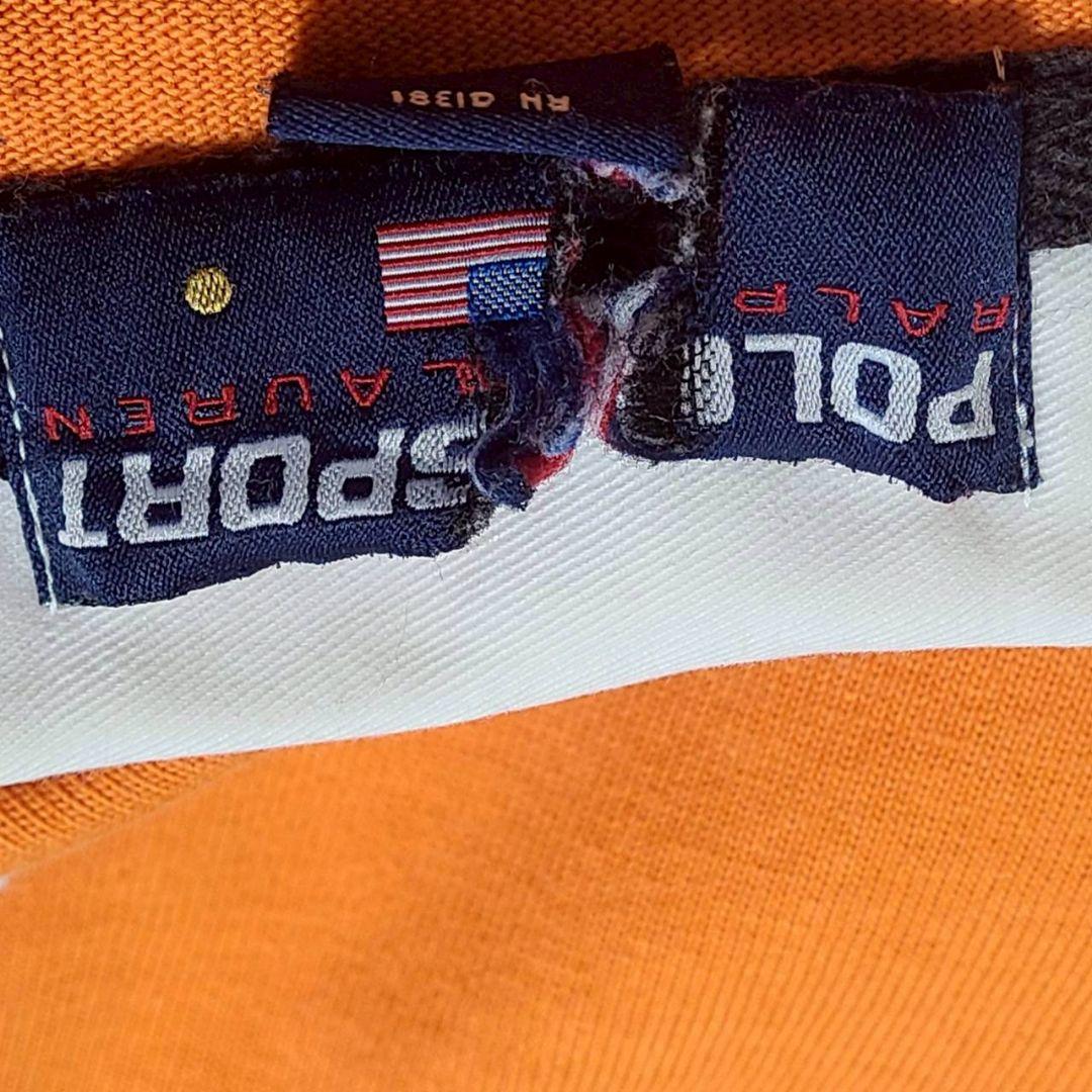 POLO SPORTS ラルフローレン ラガーシャツ 長袖 ロゴ ボーダー XL