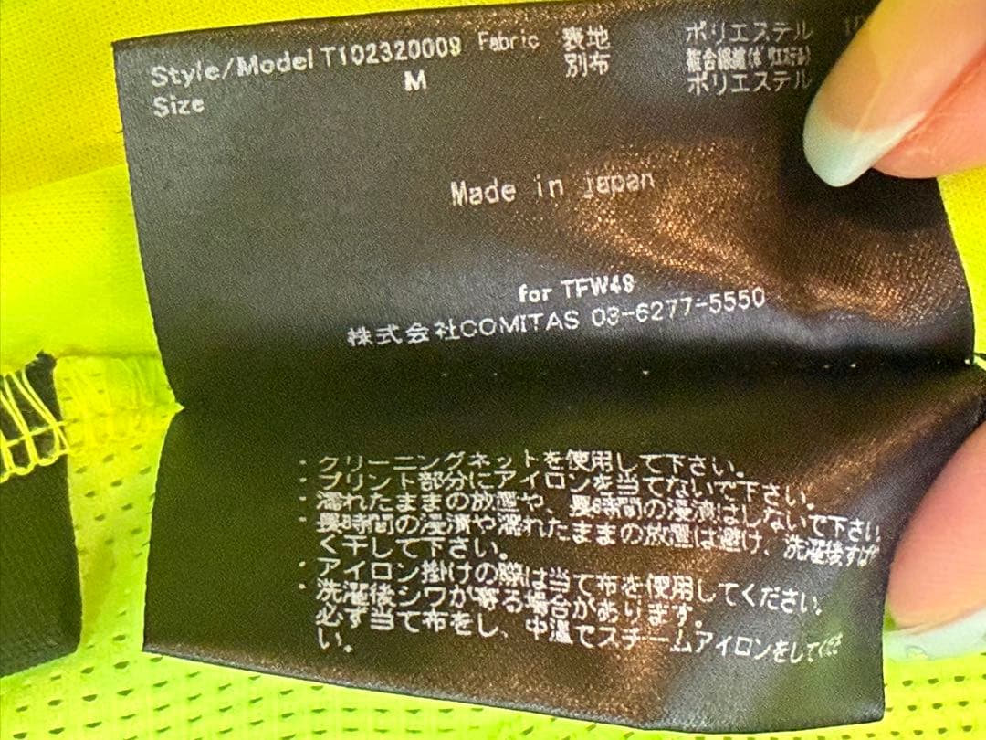 【TFW49】サイドメッシュモックネックT MOCK-NECK-T
