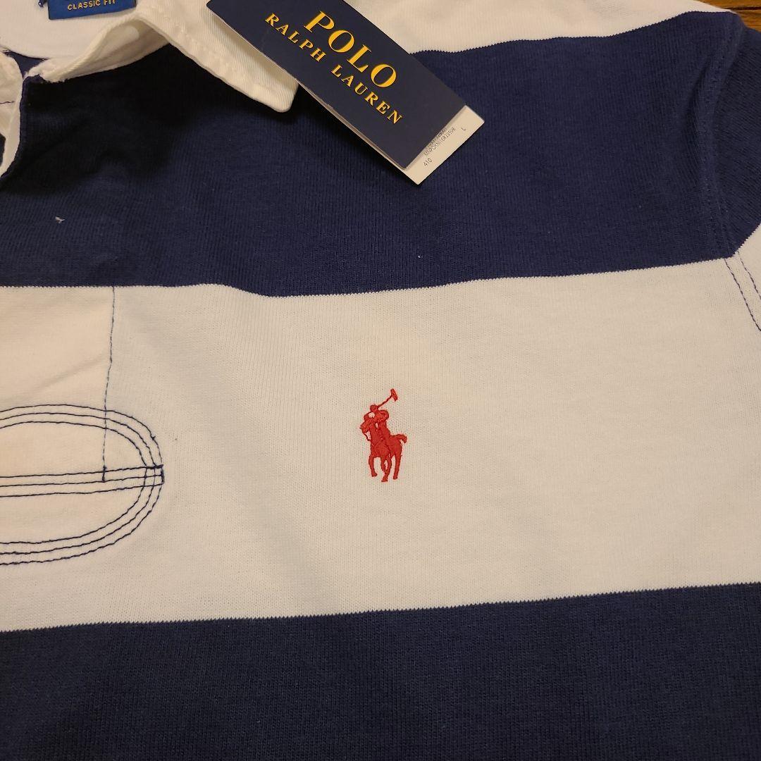 新品Polo Ralph Lauren ラガーシャツ ネイビー 新品タグ付
