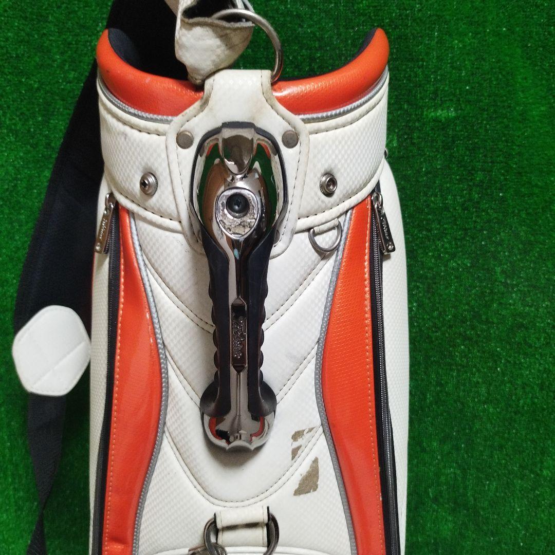 Titleist ゴルフキャディバッグ ホワイトオレンジ