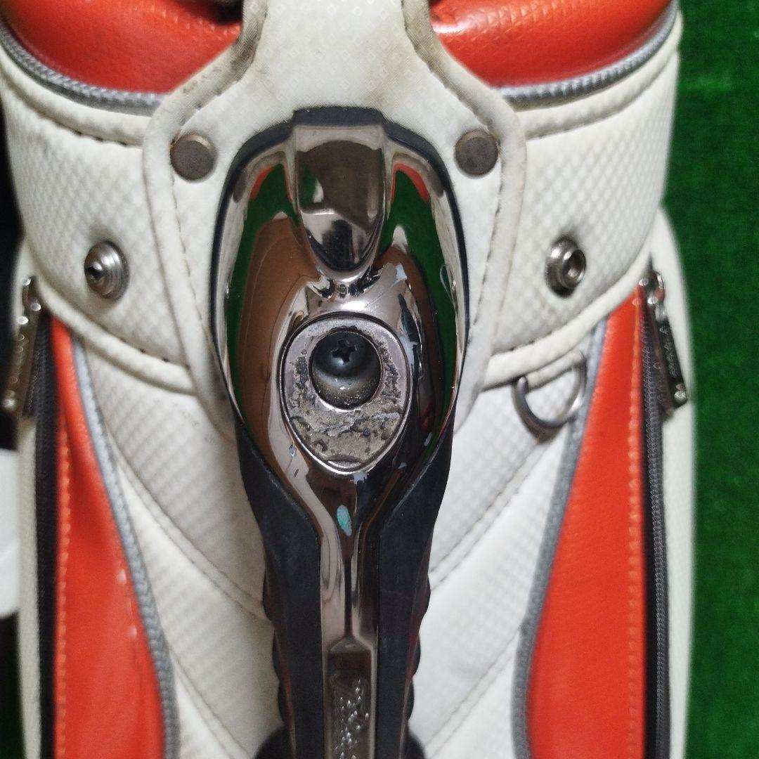 Titleist ゴルフキャディバッグ ホワイトオレンジ