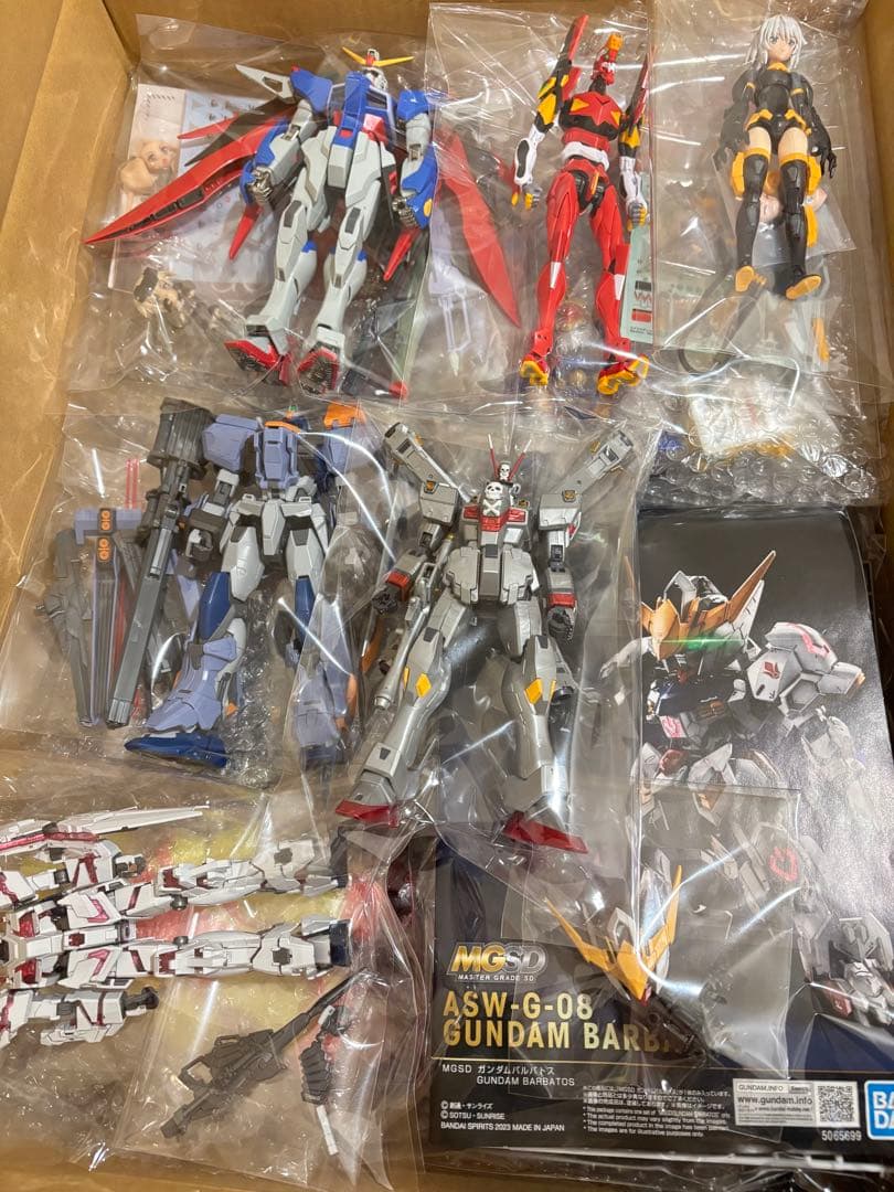 【140サイズ】組立済み ガンプラ ジャンクプラモデルまとめ・バンダイMG HG