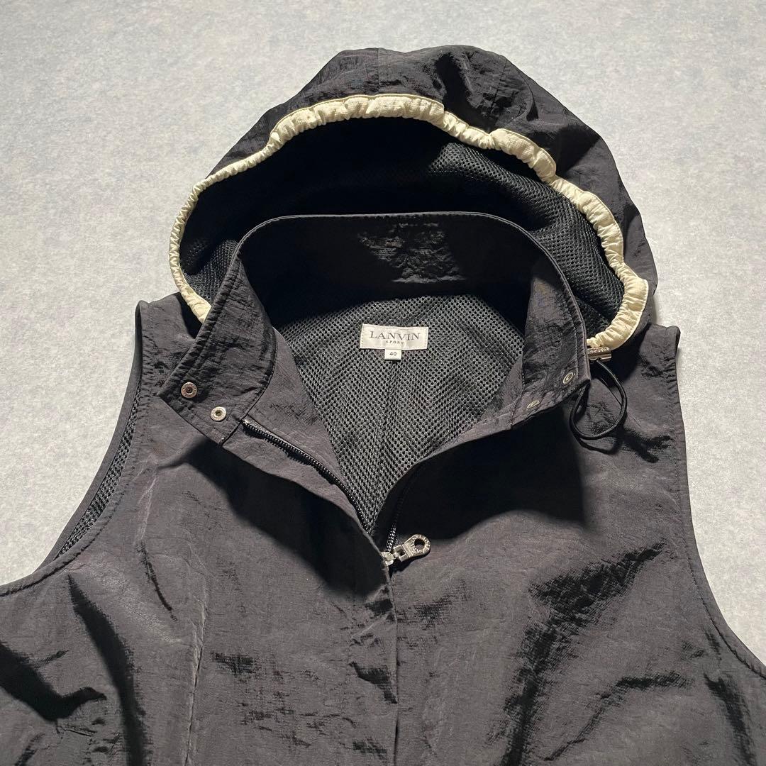 LANVIN SPORT レディース ベスト フリル 2way 40 ニトラ