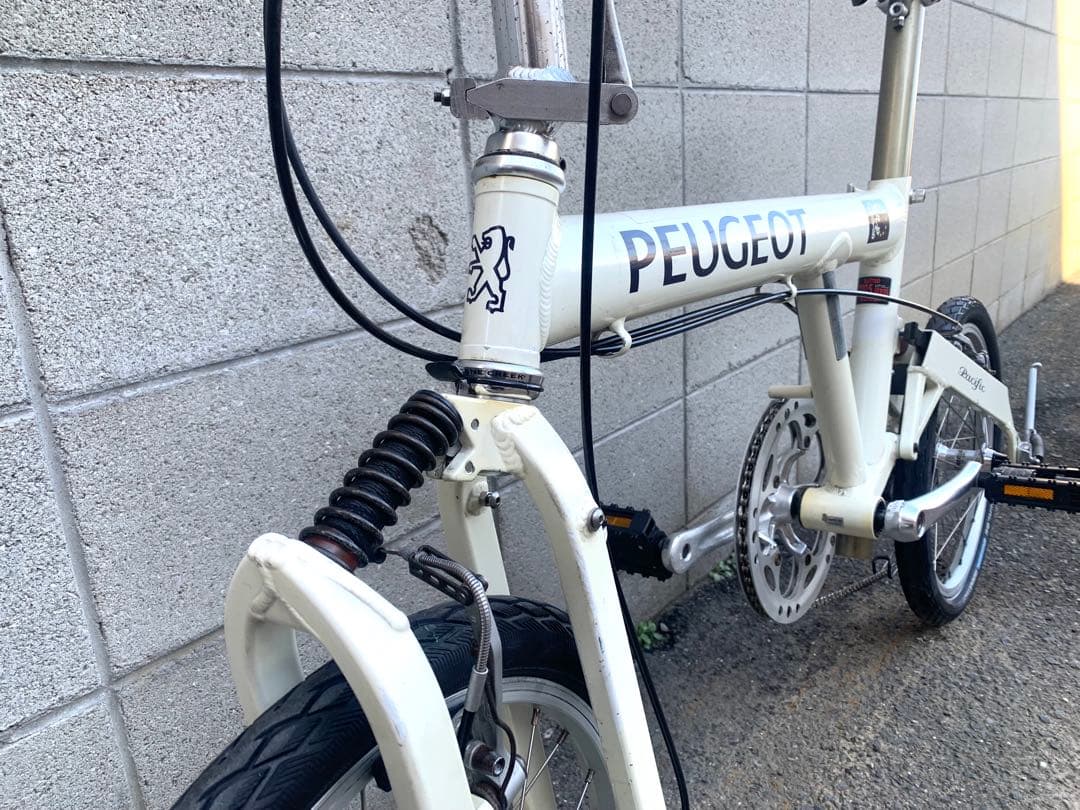 送料無料PEUGEOT折り畳み自転車SHIMANO 8速 18インチZJ8001