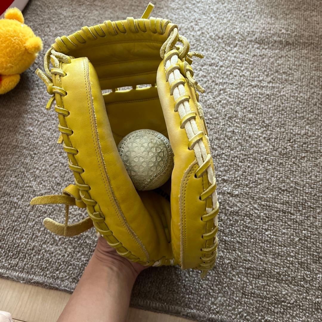 Mizuno Selecta 軟式グローブ 黄色