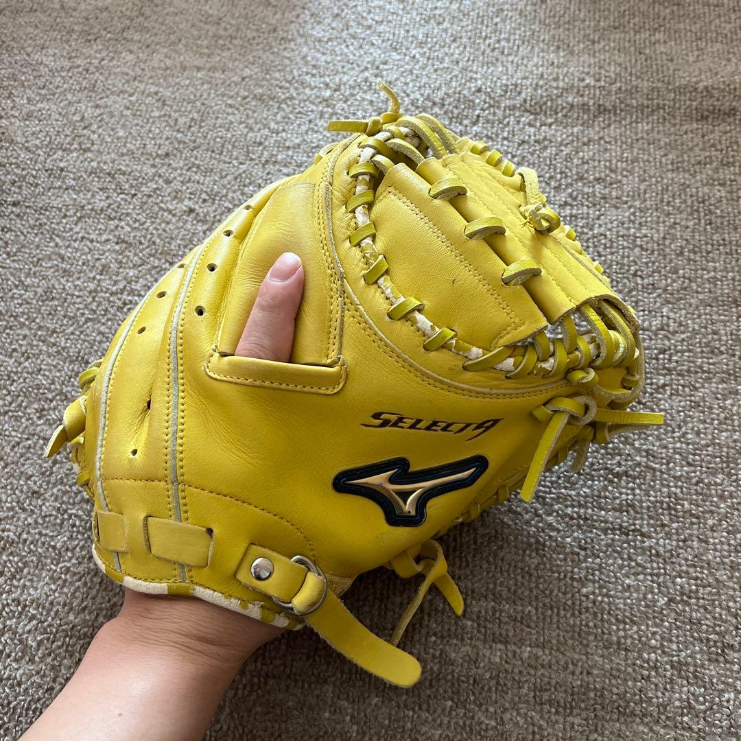 Mizuno Selecta 軟式グローブ 黄色