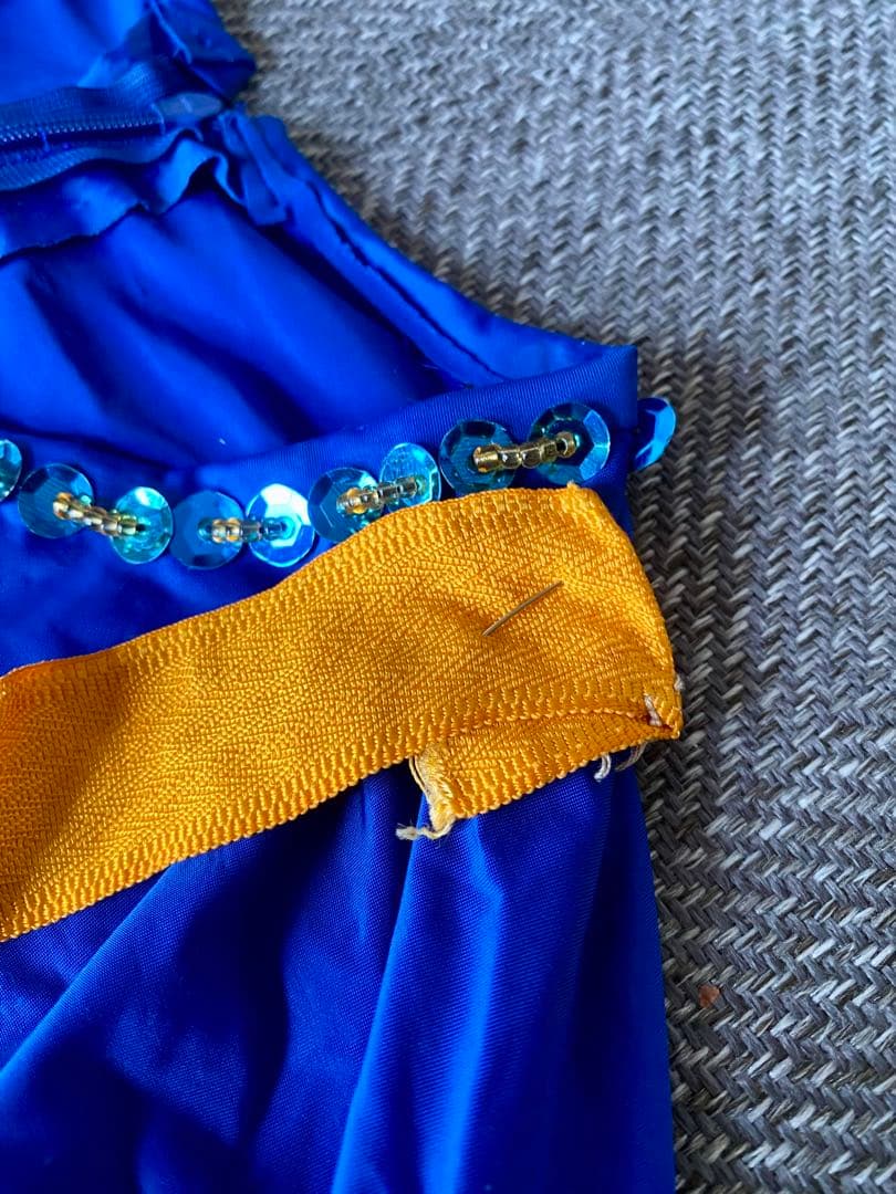 【値下げしました♡】エジプト製ヌビアン衣装ベリーダンス セットアップ 青