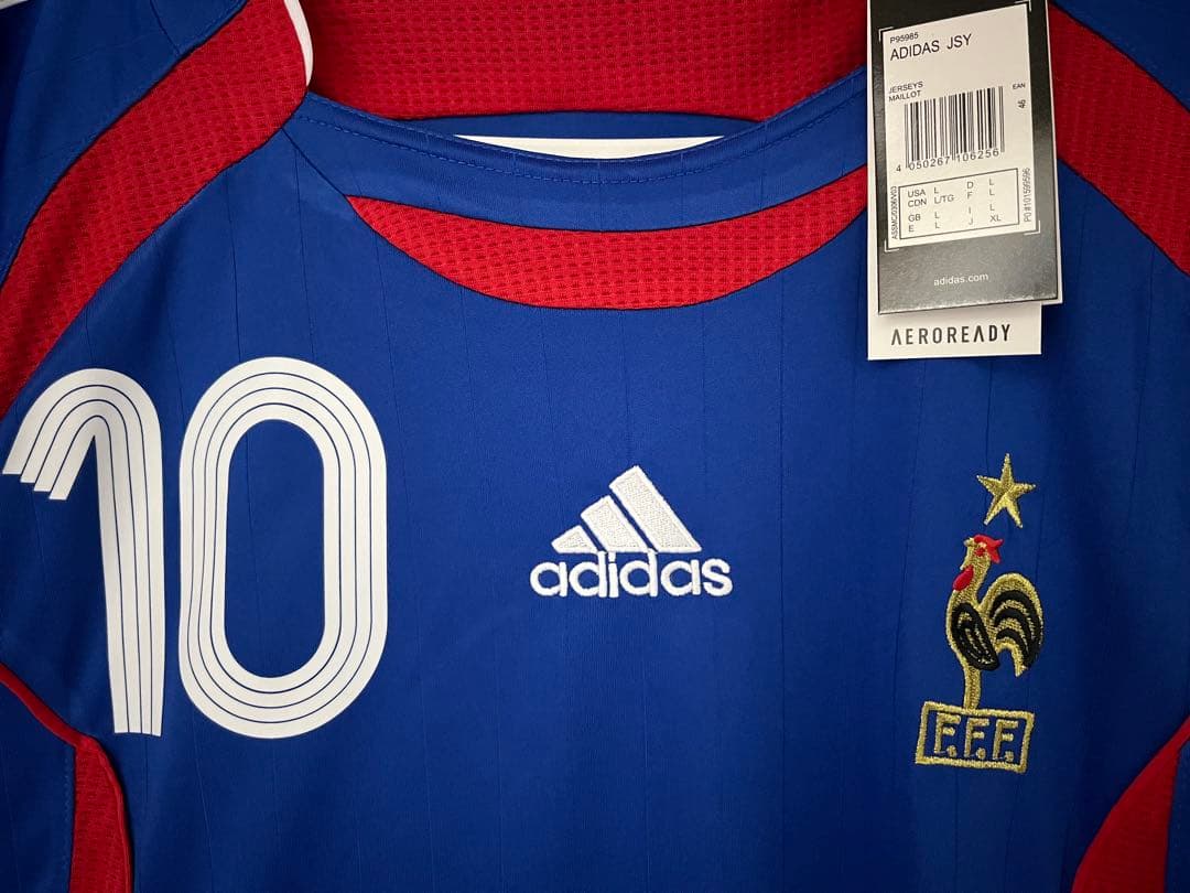 フランス代表06年 ユニフォーム ZIDANE ジダン ジャージ　パッチ付！