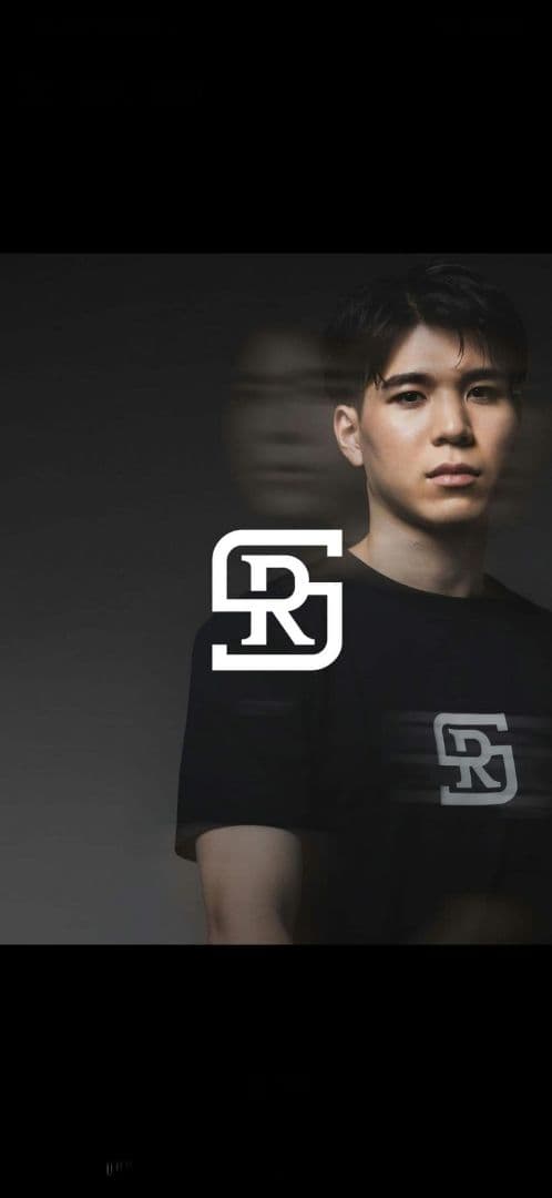 エゴザルRS ロゴ入Tシャツ瀬川琉久シグネチャーブラックLサイズ