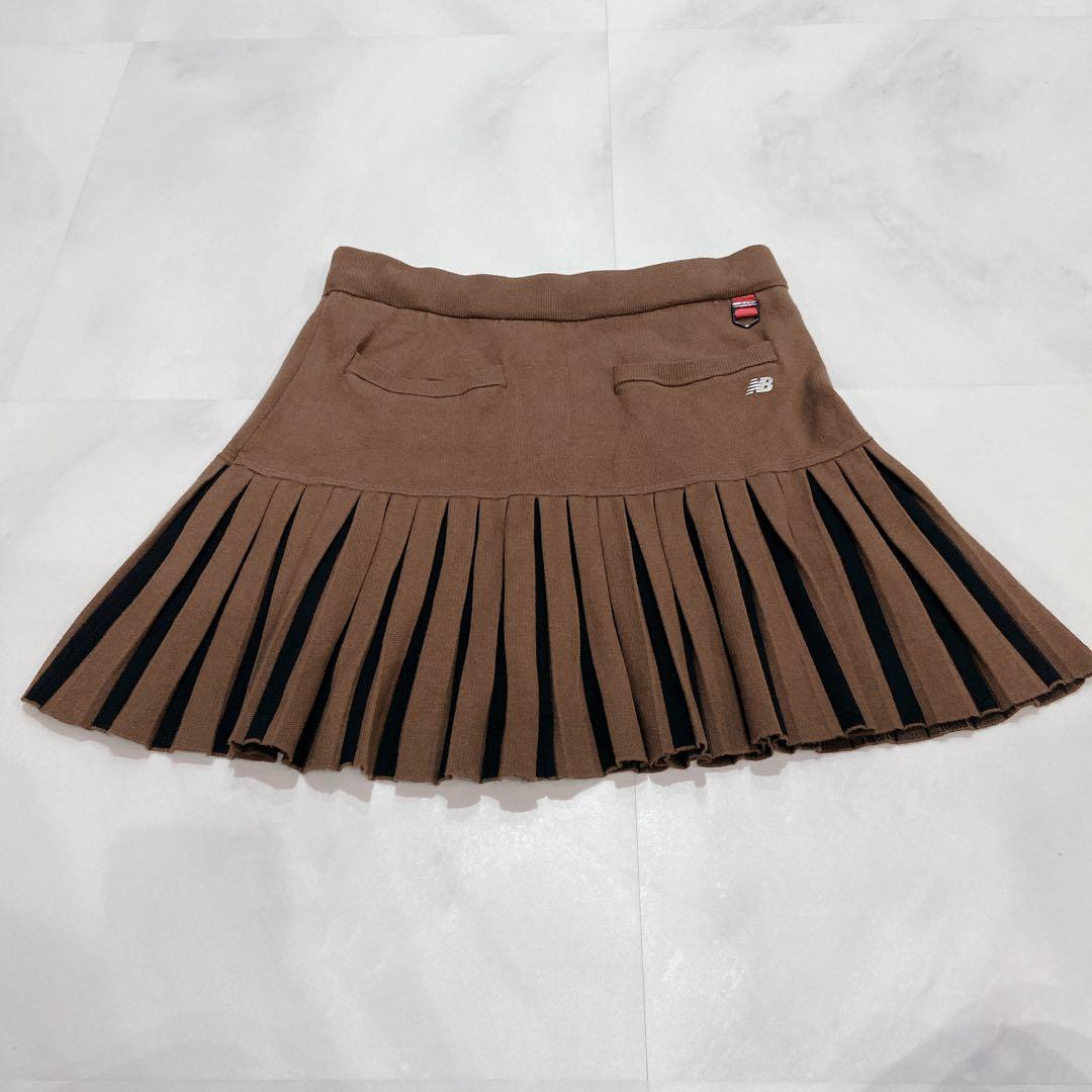ニューバランス ゴルフスカート サイズ1 M 極美品 ブラウン