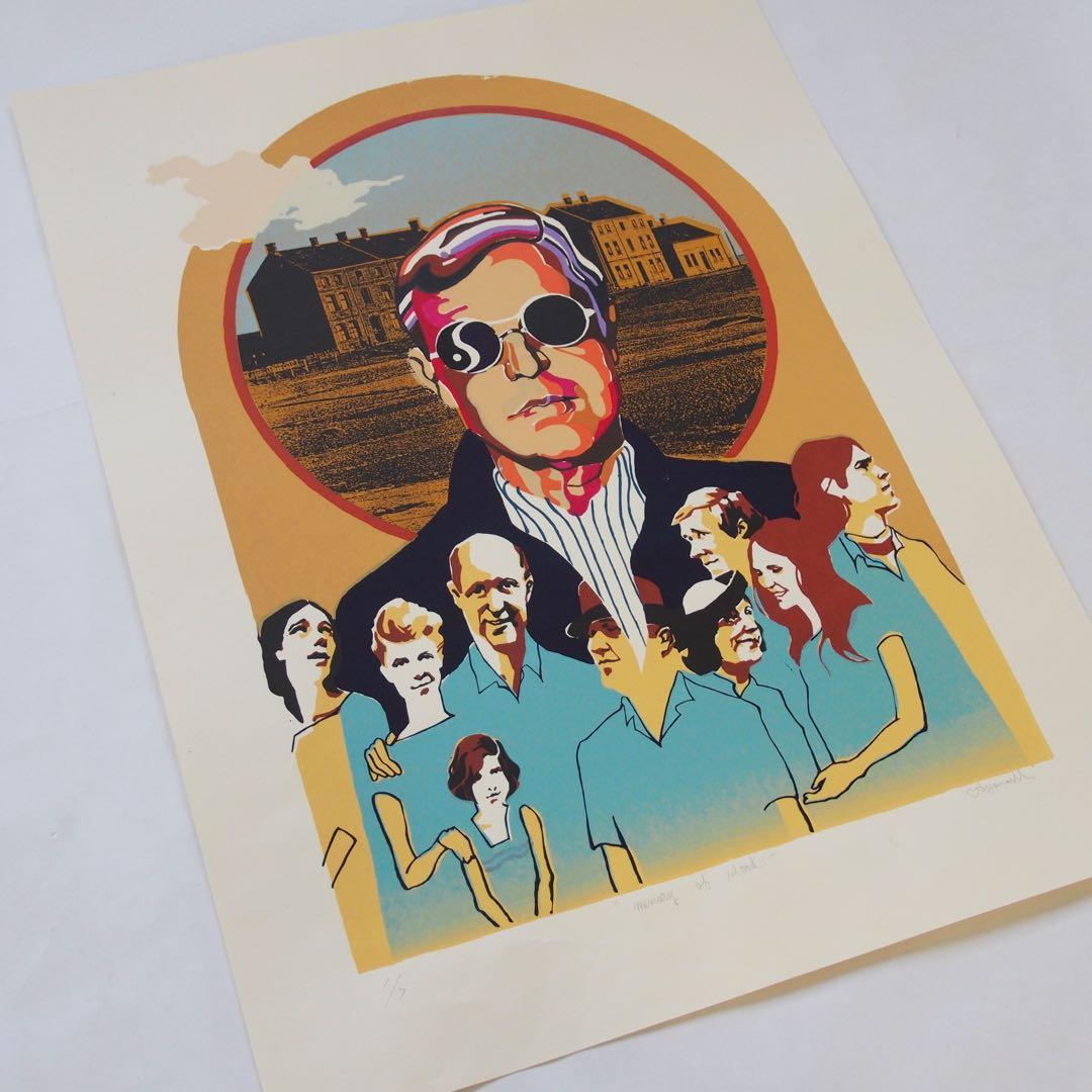 シルクスクリーン オリジナル 作品 アート 60s LP 版画 カルチャー