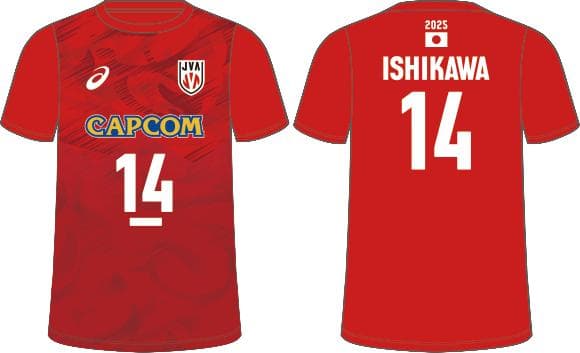2025年 バレーボール男子日本代表 応援Tシャツ 石川祐希 2XL