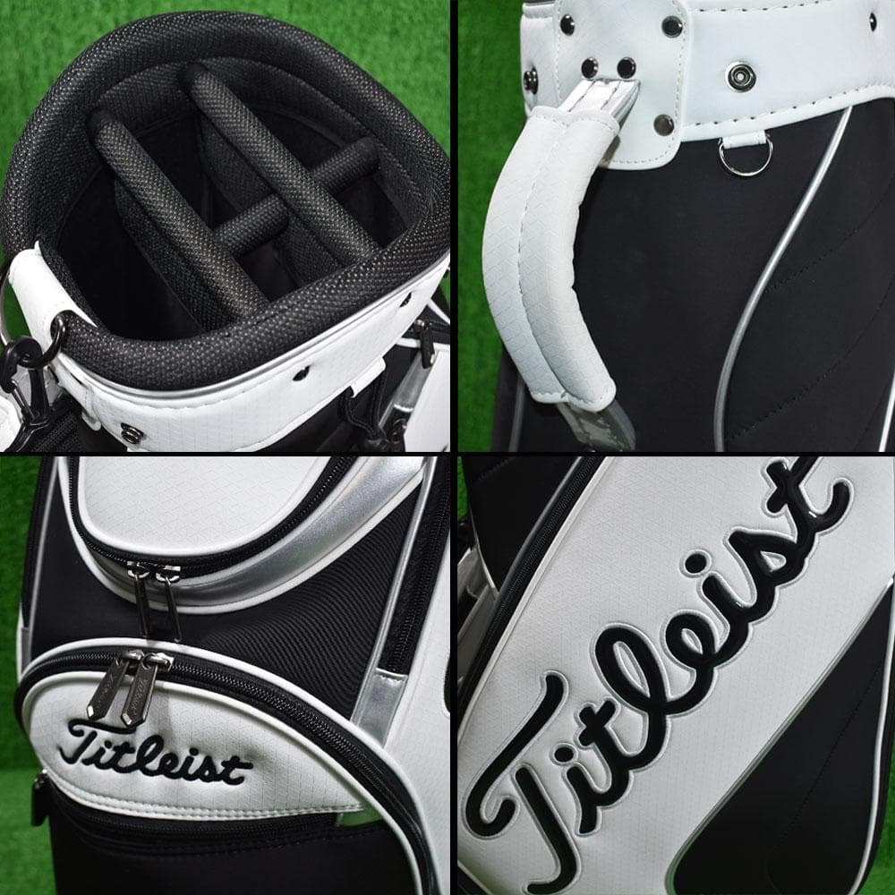 Titleist/タイトリスト ゴルフ キャディバッグ９型【白/黒】美品！