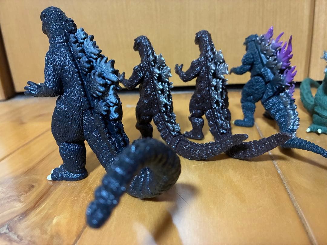 【当時物】昔のゴジラ フィギュア 10体セット まとめ売り 怪獣 おもちゃ