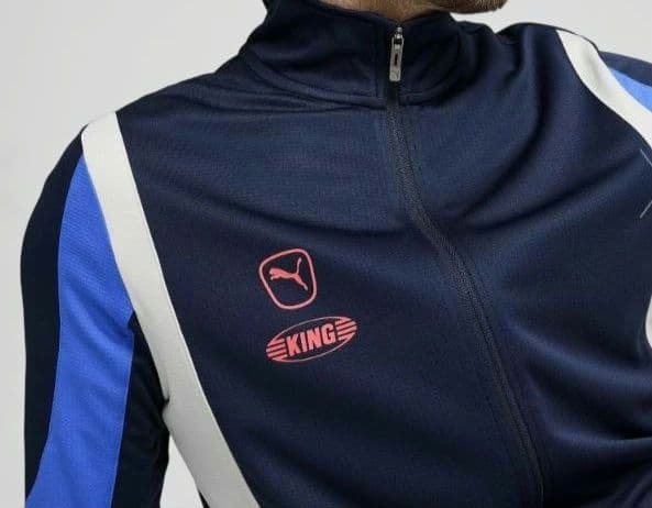 PUMAメンズキングプロトラックジャケットLサイズカラーネイビーブルー