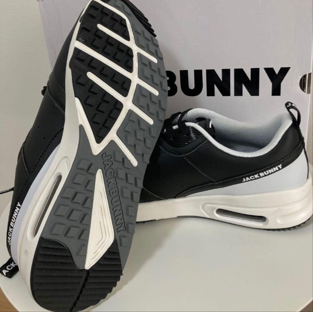 新品 パーリーゲイツ ジャックバニー AIR SOLEシューズ 黒 27.5cm