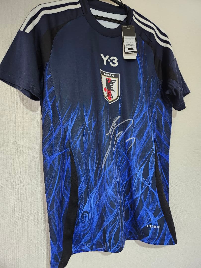 三笘薫 サイン サッカー ユニフォーム 日本代表 証明書付き adidas