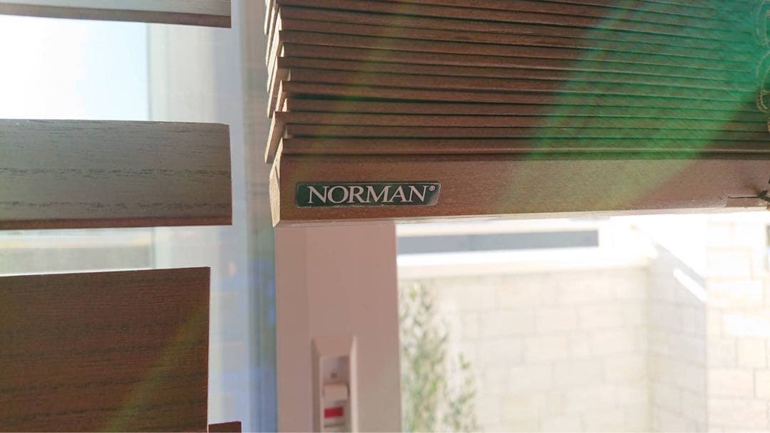 【美品】ノーマン NORMAN 桐 ウッドブラインド 右操作