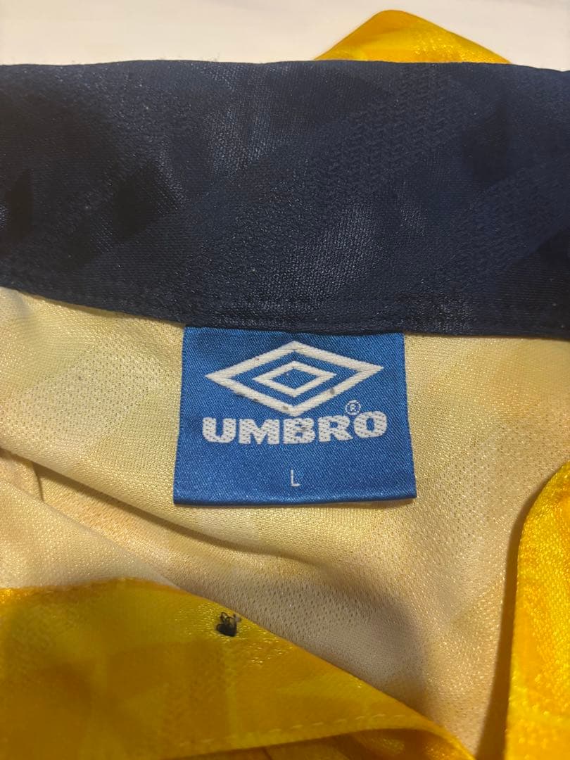 ラツィオ　アンブロ　UMBRO　90s　サッカーユニフォーム　L　セリアA　黄