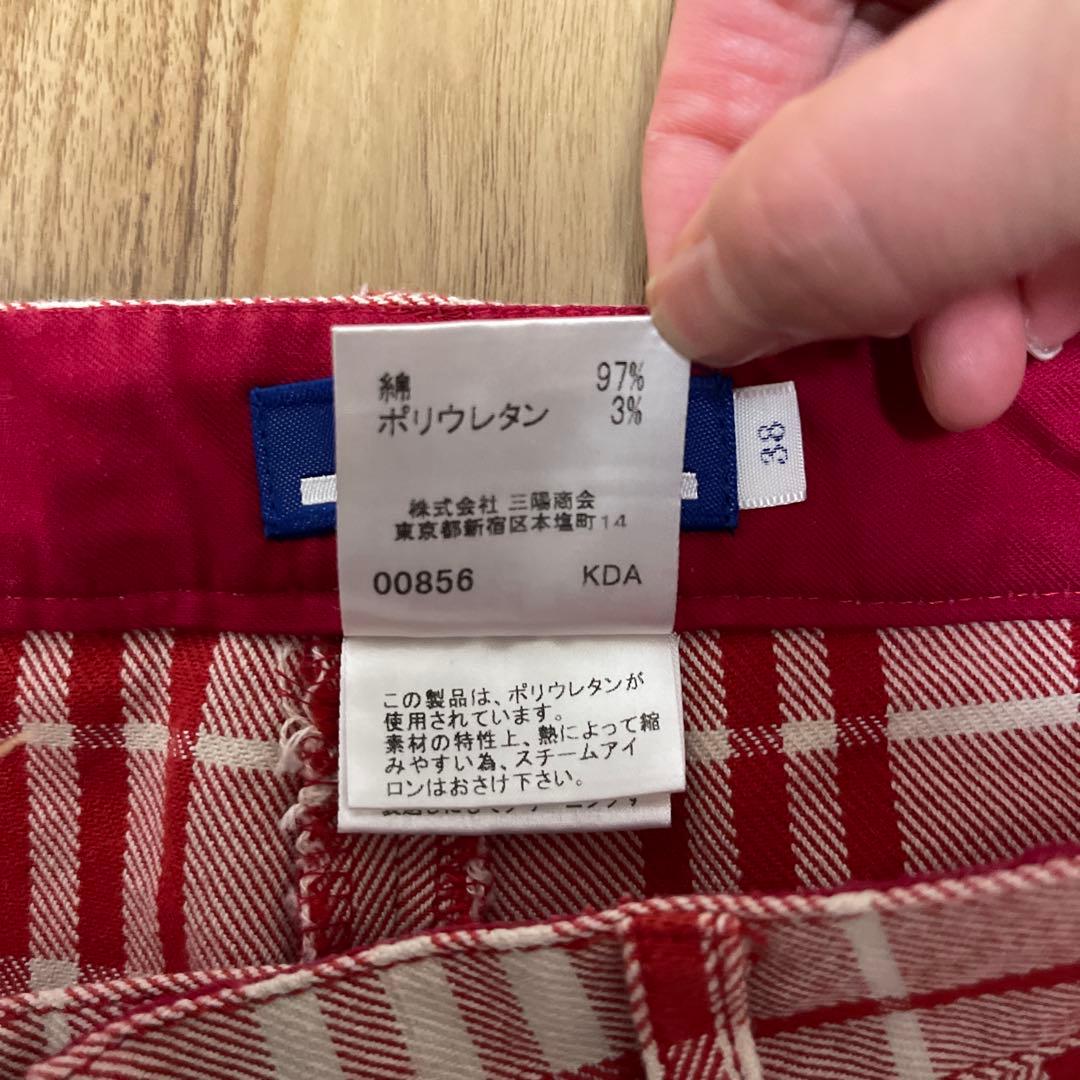 BURBERRY BLUE LABEL チェックパンツ 38